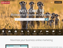 Tablet Screenshot of localbotswana.com